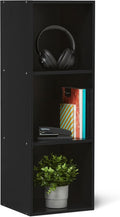 Amazon Basics 3-Cube Bookcase Compatible with Fabric Storage Cube Organizers, Black