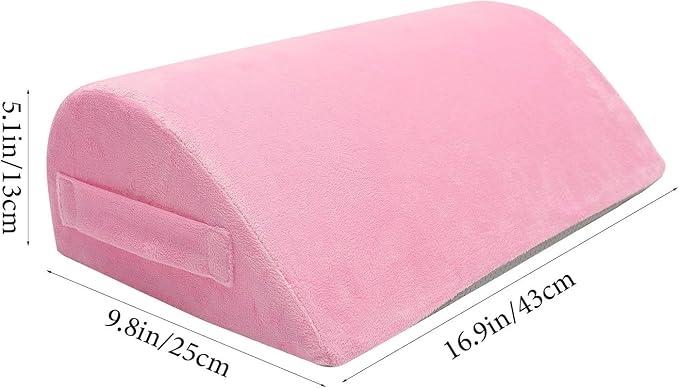 Operitacx Memory Foot Rest Pillow for Home Office Ergonomic Under Desk Cushion Non- Base Comfortable Footrest for Improved Circulation and Relief from Leg Cramps