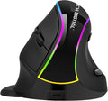 J-Tech Digital Ergonomic Mouse with Wireless Connection, Removable Palm Rest, Thumb Buttons, Rechargeable Battery, 800 DPI, Compatible with Windows and MAC OS