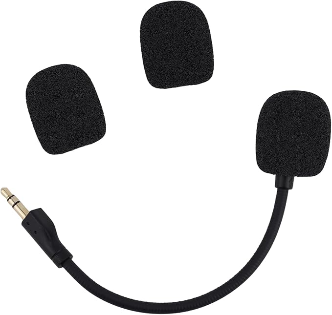 Replacement Microphone for Logitech G PRO X and G PRO X2 Gaming Headsets, Detachable Noise Cancelling Game Microphone with Foam Covers Gaming Headset Mic Accessory