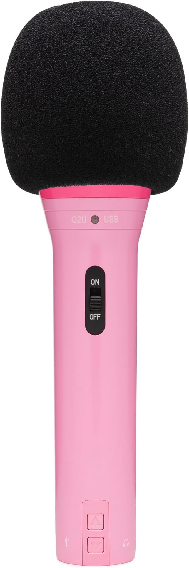 Samson Q2U USB and XLR Handheld Dynamic Microphone with Cardioid Polar Pattern for Podcasting and Live Streaming (Pink)