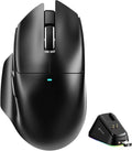 ATTACK SHARK V6 65g Superlight Wireless Gaming Mouse with RGB Magnetic Charging Dock,BT/2.4GHz Wireless/Wired Mouse 1K Polling,PixArt PAW3311 Sensor,25000DPI,Office Gamer Mice for PC/Win/Mac(Black)