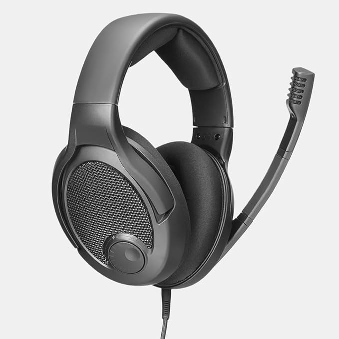 DROP PC38X Gaming Headset – Open-Back Over-Ear Design with Noise-Cancelling Mic, Velour Earpads – Compatible with PC, PS5, PS4, Xbox, Switch, Mobile – Black
