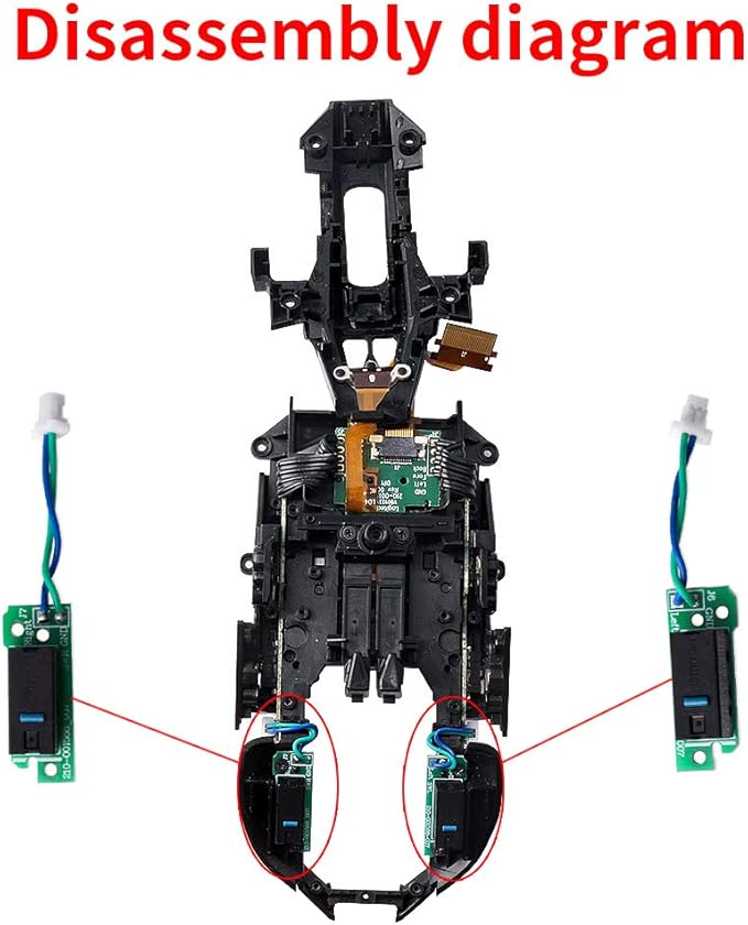 Mouse Button Board Micro Switch Replacement Compatible for Logit G900/G903 Gaming Mouse