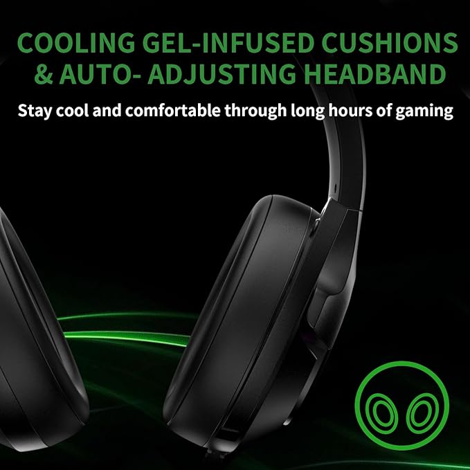 EG80 USB Gaming Headset with Noise Cancelling Microphone,7.1 Surround Sound,Soft Memory Foam Padding, RGB Lights, Wired Headphones for PS4, PS5 Console, Laptop, Call Center