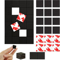 Pre-Cut Magnet Tape Strip,Thin Magnetic Squares with Self Adhesive(576PCS 3/4" x 3/4"),Sticky Magnets for Classroom/Family Activities,Peel and Stick ONLY for Cards/Picture/Paper (20mil Magnet)