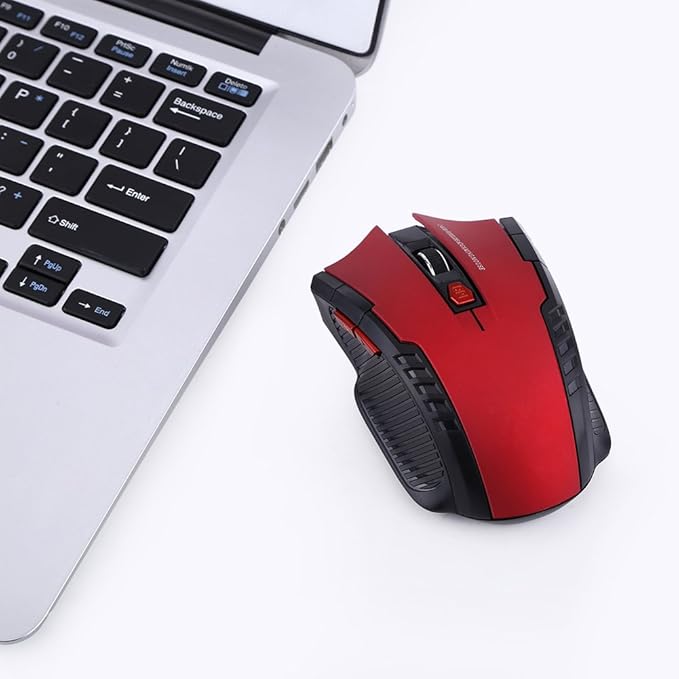 Gaming Mouse USB Mouse with 6 Buttons Portable Optical Gaming Mouse for PC Laptop Computer Laptop Gaming Players(red)
