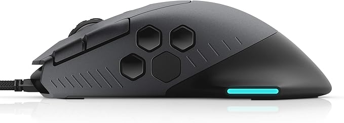 Alienware Gaming Mouse 510M RGB Gaming Mouse AW510M: 16, 000 DPI Optical Sensor - Alienfx RGB - 10 Buttons - Adjustable Scroll Wheel - Large Click Anywhere L/R Buttons
