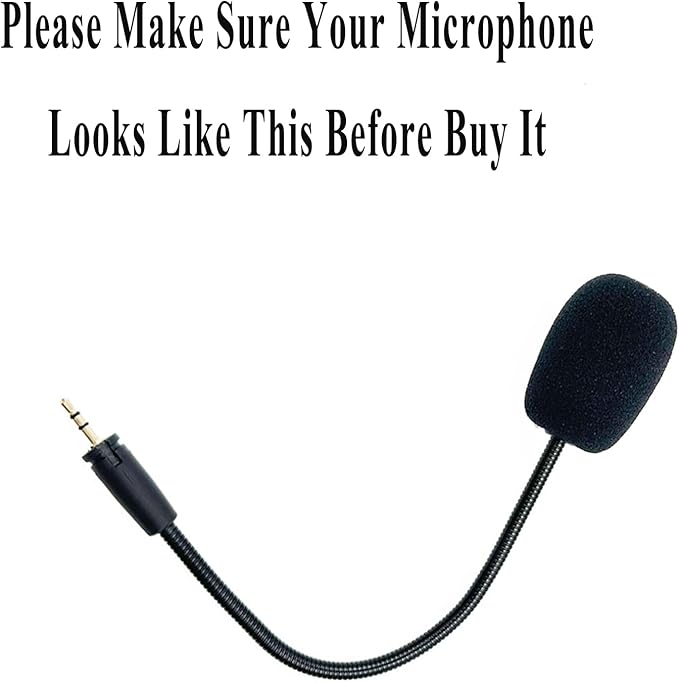 Replacement Game Microphone for PDP Afterglow AG6, for Turtle Beach Ear Force XO Three Four Stealth Recon 150 50 50X 50P 60P Gaming Headsets Noise Cancelling Crystal-Clear Sound Mic Boom, 3.5mm