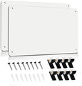 2Pack Magnetic Board 17.5" x 11.4" Magnet Bulletin Board is Suitable for displaying Notes, Photos,Magnetic Letters,Suitable for Walls, refrigerators, cabinets, etc
