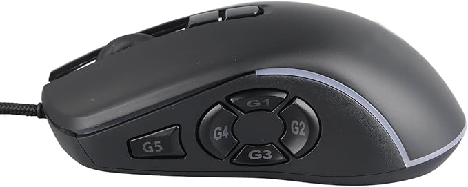 Sanpyl Wired Gaming Mouse with 10 Programmable Side Buttons, 800-7200DPI 6 Adjustable DPI Shortcut Mouse, Office Gaming Multi Mode Adjustable Backlight Braided Wire Mouse (Black), Sanpylyknopdfqcw-11
