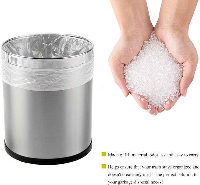 Yourkar 2Packs Trash Liner Refills (60 Count), Watertight Thickened Mini Trash Can Bags, Transparent Desktop Trash Bin Liners Garbage Bags for Cars Office Home, Car Accessories