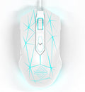 FELICON RGB Lightweight Gaming Mouse, Programmable 7 Buttons, Ergonomic LED Backlit USB Gamer Mice Computer Laptop PC, for Windows Mac OS Linux(Star White)