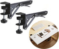 Under Desk Keyboard Tray Support Bracket Adjustable Desktop Extension Board Stand Clamp-on Keyboard Holder Arm Rest Tray Extension Plate Support Rack for Desk, NO Board/Tray, 1 Set (Style01)