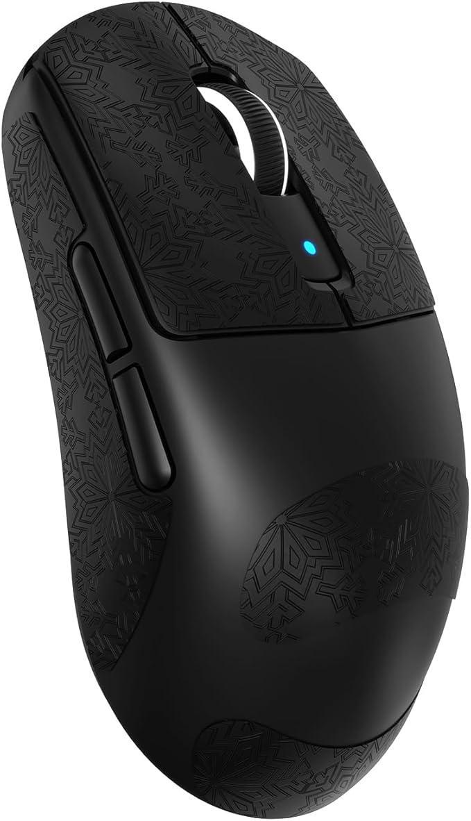 ATTACK SHARK R6 Wireless Gaming Mouse,38G Ultra-Lightweight Trip-Mode 2.4G/USB-C/Bluetooth Mouse Gaming with PAW3950MAX Sensor,42000 DPI,50G Accelerated Speed for PC/Laptop/Mac -Black&Tape