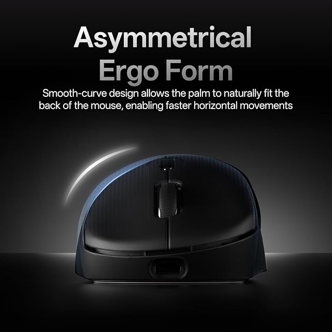 Rapoo VT3 Gen-2 Wireless Gaming Mouse, True 8K Wireless Polling Rate, 53g Lightweight, Up to 750 Hr Battery, Nordic nRF54L15 MCU, 100-Million Mechanical Switch, 10 Programmable Buttons, Macro Enabled