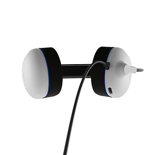 PDP AIRLITE Pro Wired Headset, Licensed Sony PlayStation 5, PlayStation 4, PS5/PS4/PS3/PC, Lightweight Durable Headphones, 3.5mm Audio Jack, Noise-canceling Flip-to-Mute Boom Mic, Frost White
