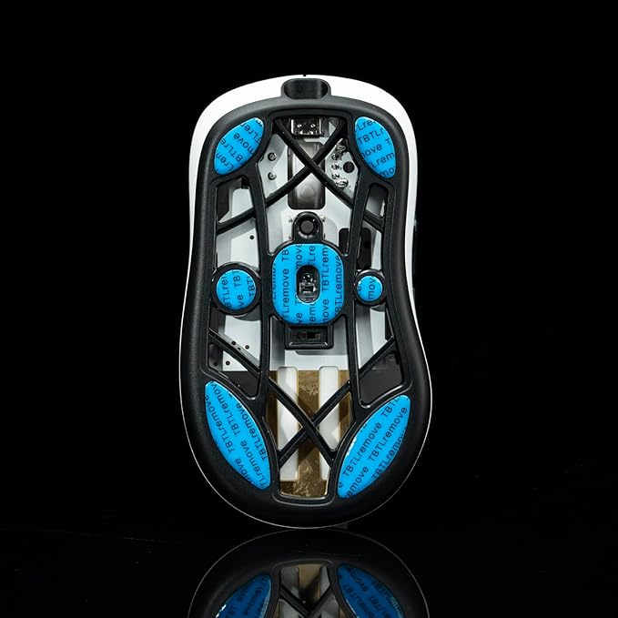 V2 Mouse feet for LAMZU Thron | Smooth Glide | Rounded Edges | Anti-Dust | Pro Gamer Approved - 0.7mm Pure PTFE Gaming Upgrade Skates (2-Pack)