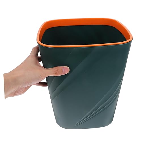 Slim Garbage Bin Waste Can Desktop Wastebasket Cartoon Trash Can Waste Container Office