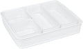 Simplify 5 Piece Organizing Set | Multiple Size Bins | Multipurpose | Office | Desk | Dorm | Bathroom | Storage Basket | Small Items | Accessories | White