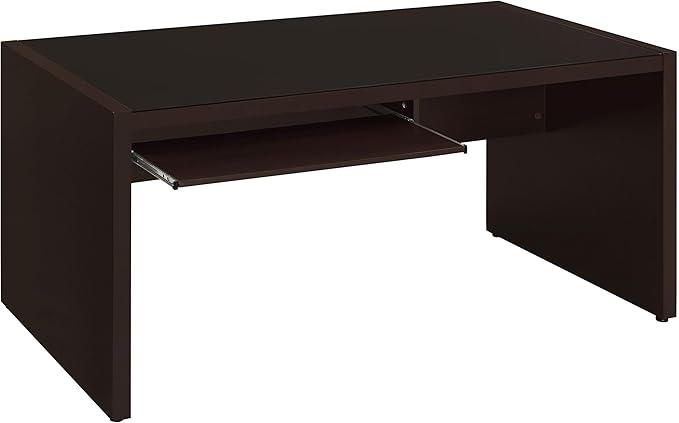 Coaster Home Furnishings - Skeena - Engineered Wood - 3-Piece Home Office Computer Desk Set with Desk Return and Mobile Filing Cabinet- Transitional Style - Home Office - Cappuccino - 800901 -S3
