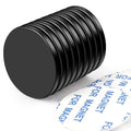 LOVIMAG Waterproof Strong Rare Earth Magnets,Super Strong Neodymium Disc Magnets with Epoxy Coating and Double-Sided Adhesive for Fridge, Scientific, Craft,Office etc, 1.26 inchx1/8 inch-Pack of 9