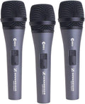 Sennheiser E 835-S Live Vocal Microphone with On Off Switch - 3-Pack,Black