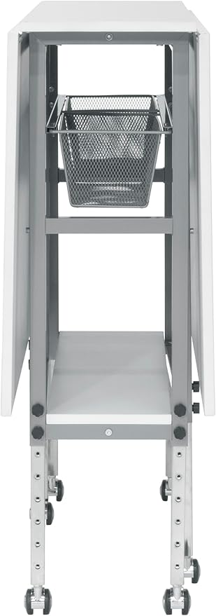 Sew Ready Hobby and Cutting Table, Arts and Crafts Table with 2 Mesh Storage Drawers