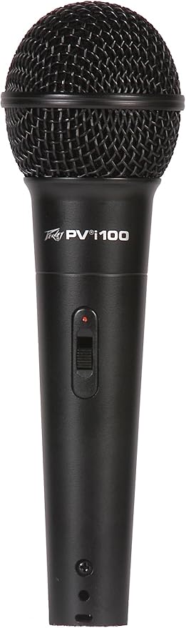 Peavey PVi 100 XLR Dynamic Cardioid Microphone with XLR Cable, 8.50 x 3.80 x 10.50 inches (577800)