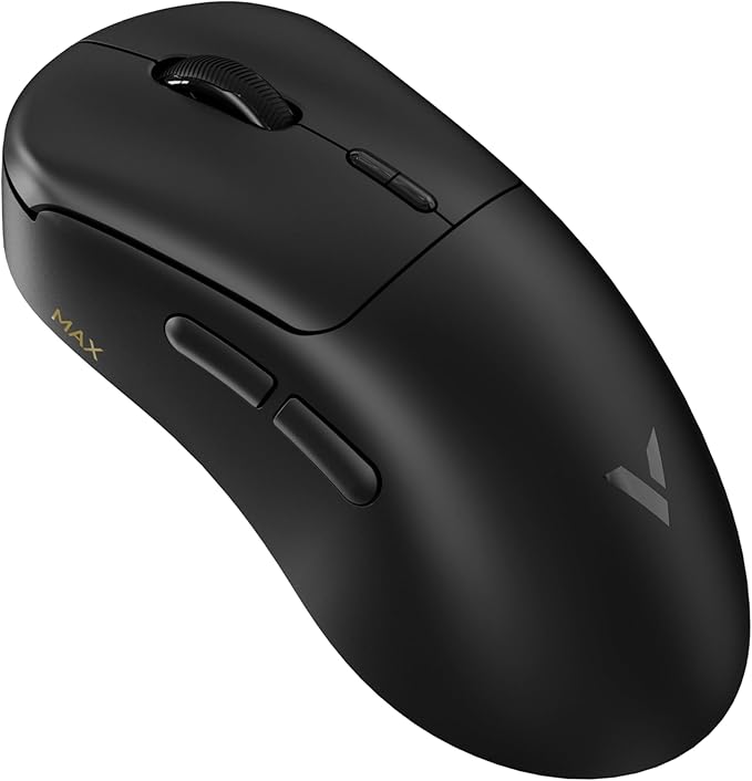 Rapoo VT MAX Lightweight Wireless Gaming Mouse, PAW3950 Ultimate Sensor,750H Battery Life, 8K Polling, 45K DPI, Dual-Mode 2.4G/USB-C, Esports Grade Performance Mouse for PC/Mac (VT3 MAX, Black)