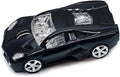Wireless Sports Car Shaped Mouse Computer Mice Optical 2.4GHz with Headlight 1600DPI for PC Laptop MAC (Black)