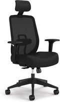 HON Altern Ergonomic Office Chair with Headrest, Arms, Wheels, Foam Cushion Seat, Mid Back Home Office Desk Chair Comfy, Gaming Chair, Height Adjustable Arms, Synchro-Tilt, Seat-Slide, Black