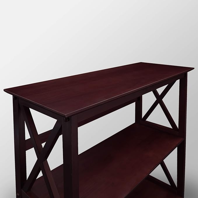 Montego 3-Shelf Bookcase-Espresso