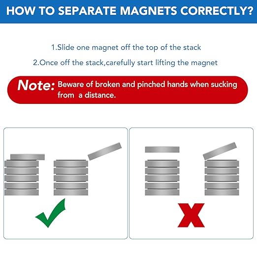 LOVIMAG Super Strong Neodymium Disc Magnets, Powerful Rare Earth Magnets, Heavy Duty Magnet with Adhesive Backing - 1.26 inch x 1/8 inch, Pack of 6