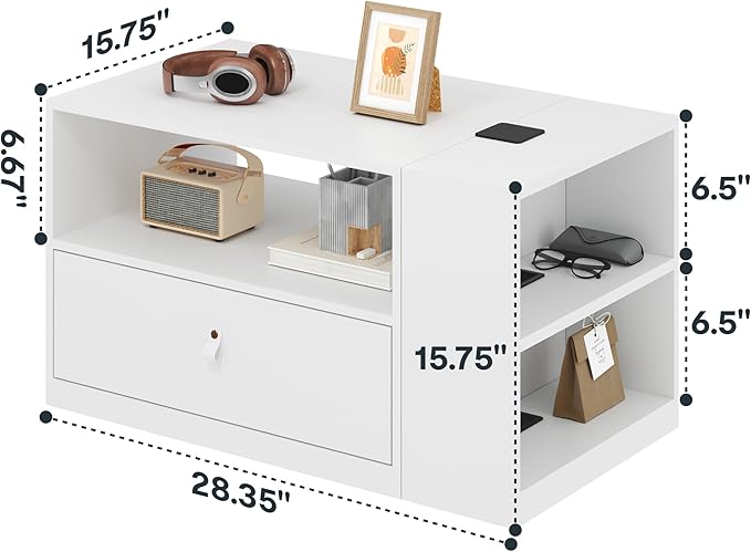 FLEXISPOT H7 CAB Computer Workstation Storage Cabinet, Modular Under Desk File Pedestal, Mobile Office Drawer Cabinet for Standing Desk Setup, Home Office Organization System(White)