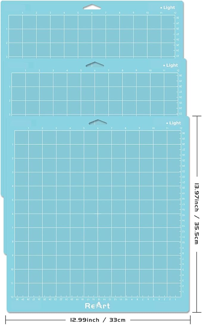 ReArt Light Grip Cutting Mat 12x12 inch 3 Pack
