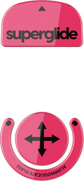 Superglide Glass Mouse Skates for Logitech G Pro X Superlight - Polished Edge, Ultra Smooth Glide, Compatible with Glass Mousepads, Durable Gaming Feet (Type-S, Magenta)