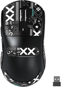 MANBASNAKE Attack Shark X3MAX 49g Wireless Supelight Mouse with Tape, BT/2.4G Wireless/Wired Gaming Mouse, PAW3950 42K DPI Optical Sensor, 200h Battery, Programmable Mouse for PC/Mac/Win (Black)
