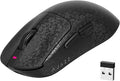A.JAZZ Ajazz AJ199 Wireless Gaming Mouse Ultra-Lightweight 55g Tri-Mode Connection 24000 DPI PAW3311 Sensor Carbon Fiber Shell 500mAh Battery 1K Polling Rate Durable & Anti-Slip Design Black