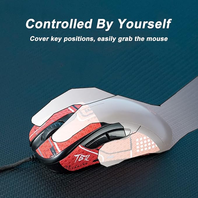 Grip Tape for Logitech G502X Lightspeed Plus- Anti-Slip,Enhanced Control, Sweat Resistance,Improves FPS Gaming Grip & Mouse Protection [Pre-Cut] Printsteam SkyBlue 0.5mm