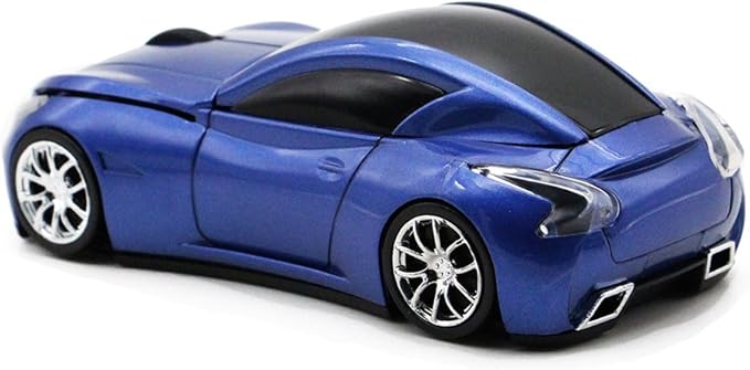 MGbeauty Sports Car Mouse Wireless Mouse Computer Mice Laptop Optical Gaming Mouse for PC MAC(Blue)
