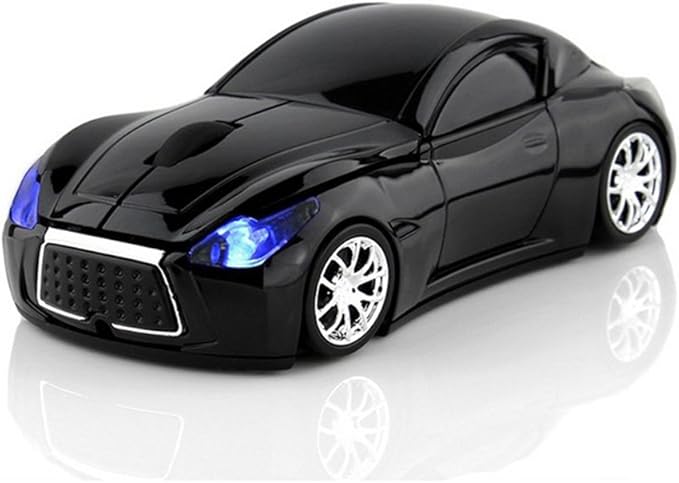 MGbeauty Car Mouse Wireless Mouse with USB Receiver Computer Mice Gaming Mouse for Laptop Windows Mac Black