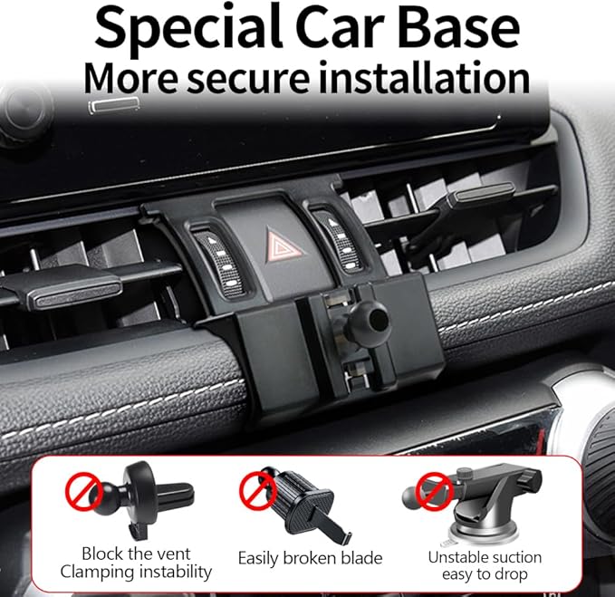 Car Magnetic Phone Mount for 2019-2025 Toyota RAV4 XLE Premium Adventure TRD Off-Road Limited & RAV4 Hybrid XSE Limited,RAV 4 Prime XSE Auto Accessories Fast 15W Wireless Charger Holder