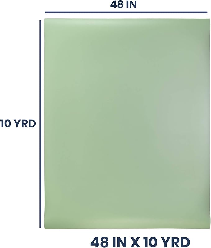 Pacific Arc Vinyl Board Cover. Self Healing and Stain Resistant Green/Ivory Sheet, 48 inches by 10 Yard Roll