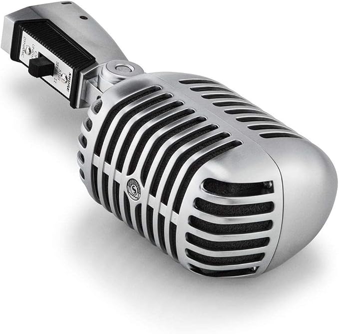Shure 55SH Series II Iconic Microphone - Vintage Style, Rich Sound Quality, Rugged Construction, Shock-Mounted Noise Reduction for Vocals & Instruments-for Live Performances & Studio Recording