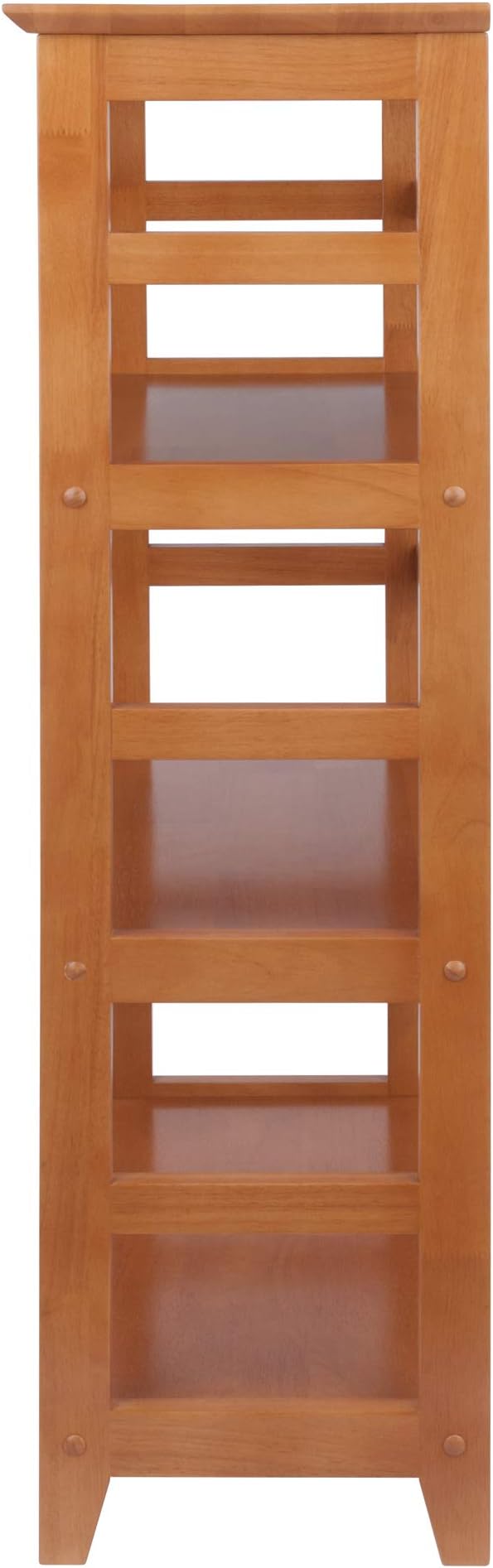 Winsome Studio 3-Tier Bookshelf, Classic Display Bookcase, Functional & Stylish Shelving Unit for Convenient Home Storage in Living Room, Bedroom, Office, Dorm