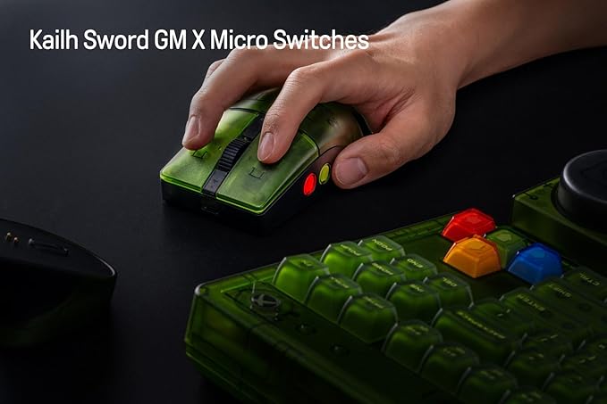 8Bitdo Retro R8 Mouse with Charging Dock, PAW 3395 Optical Sensor DPI 26K, 4K Polling Rate, Programmable Buttons, Kailh Sword GM X Micro Switches, Ambidextrous - Xbox Edition (Officially Licensed)
