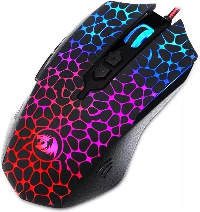 Redragon M716 Inquisitor RGB Gaming Mouse (Redragon Inquisitor),Gold