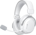 ATTACK SHARK L30PRO Wireless Gaming Headset,7.1 Surround Sound, 50mm Drivers,20ms Low Latency,Detachable Noise-Canceling Microphone, Aluminum Alloy Frame,Quad-Mode Connectivity-White