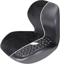 CHIYI Orthopedic 2-in-1 Seat Cushion One-Piece with Lumbar Support 100% Memory Foam - Lower Back, Coccyx, Sciatica Pain Relief - for Bleacher, Wheel/Camping/Office/Gaming Chair, Car Seat （Black）